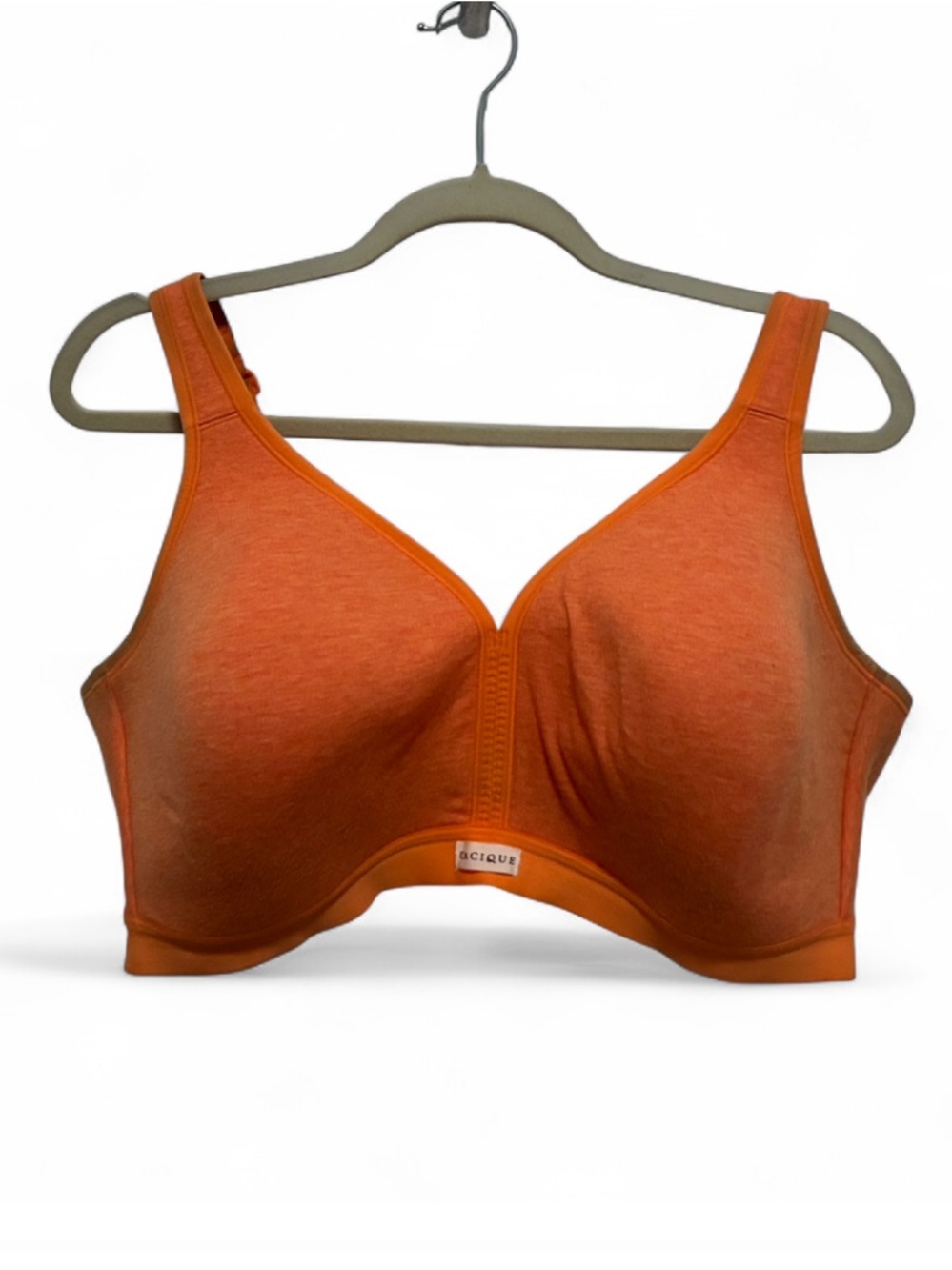 Cacique Orange Lightly Lined No Wire Comfort Bra